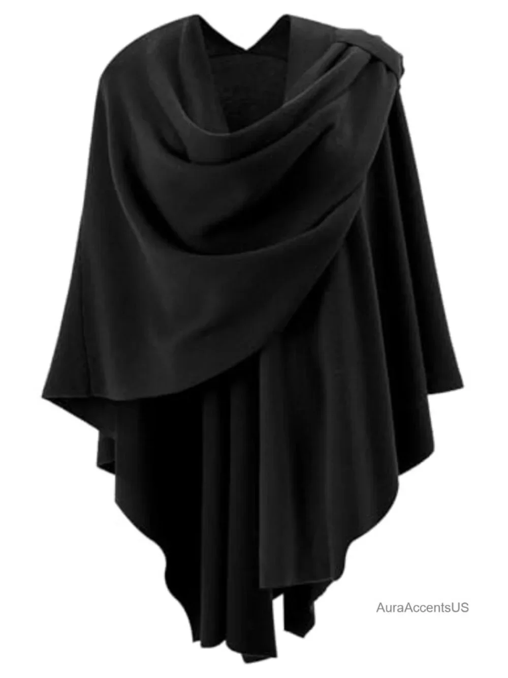 Elegant Cross Front Poncho Shawl Wrap for Wedding Formal Evening